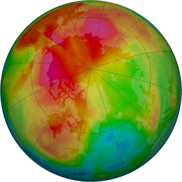 Arctic ozone map for 04 February 1981